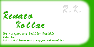 renato kollar business card
